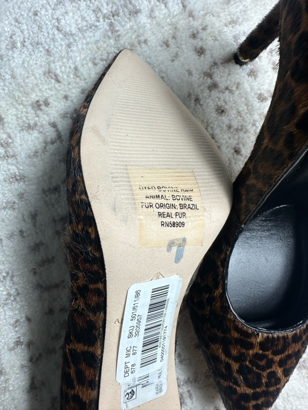 Leopard Print Pointed-Toe High Heels - Picture 8 of 16